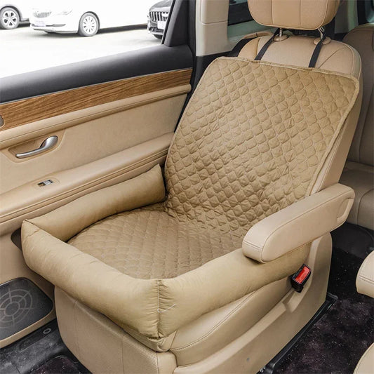 TravelNest Car Seat Bed – Waterproof Pet Mat for Small & Medium Dogs