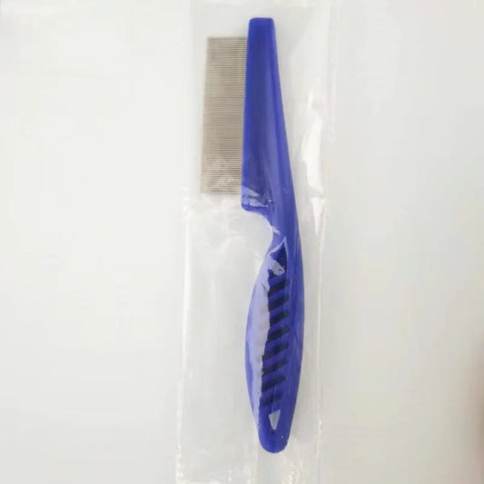 Pet Hair Shedding & Flea Comb – 1/2-Piece Stainless Steel Grooming Tool