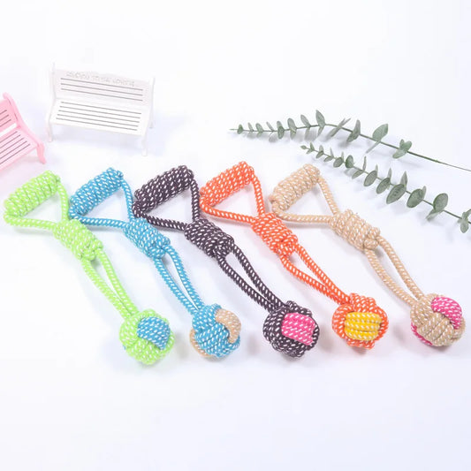 Cotton Rope Dog Toy Set – Interactive Chew Toys for Puppies & Small Dogs