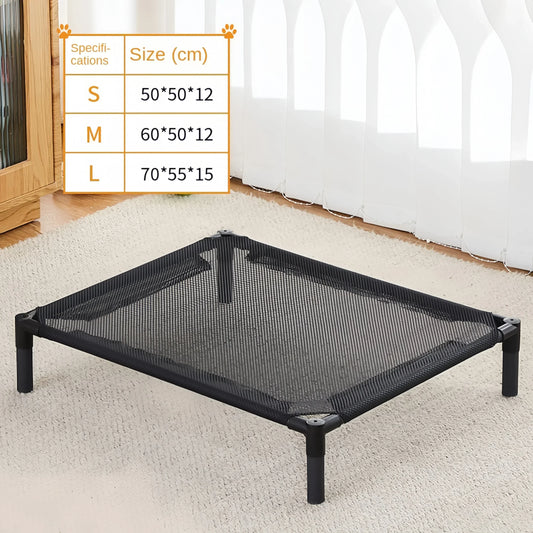 Elevated Pet Bed – Foldable Camping-Style Bed for Dogs & Cats