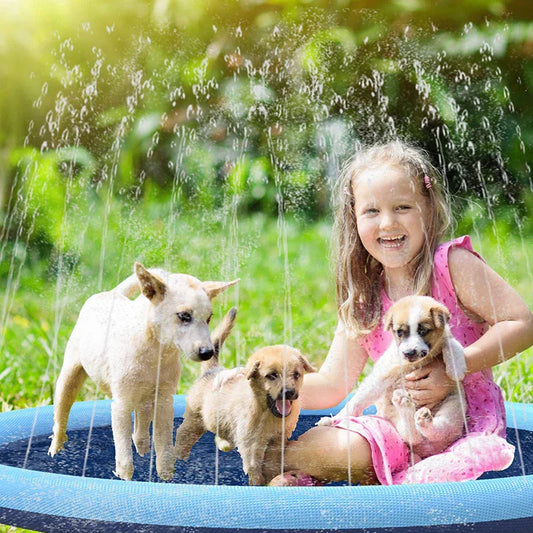 AquaPlay 170cm Inflatable Splash Pad – Summer Cooling Pool for Pets & Kids
