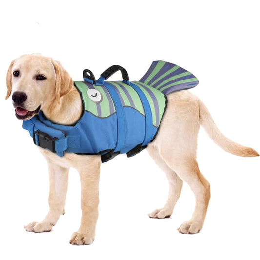 Enhanced Buoyancy Dog Life Jacket – Safety Vest with Handle for All Sizes