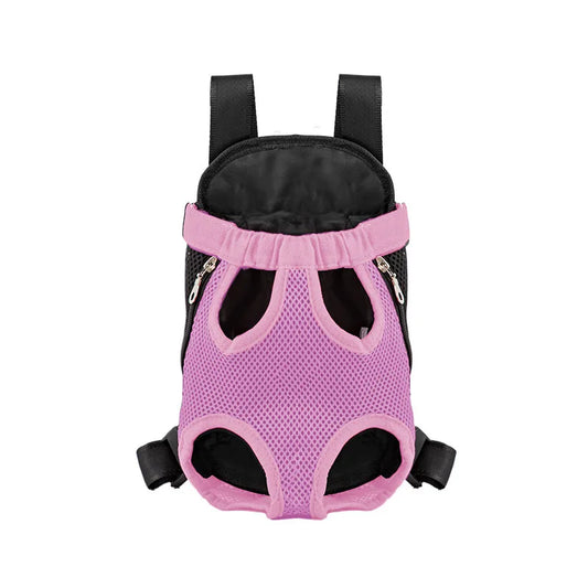 Double Shoulder Pet Carrier Backpack – Breathable Travel Bag for Small Dogs & Cats