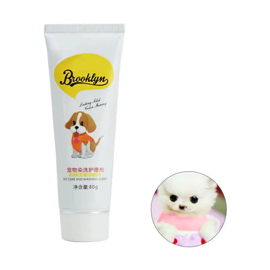 80g Pet Hair Color Dye Cream – Semi-Permanent, Bright & Non-Fading