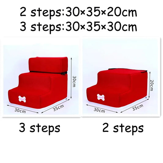 Hot Dog House Pet Stairs – Anti-Slip Ramp Ladder for Small Dogs & Cats