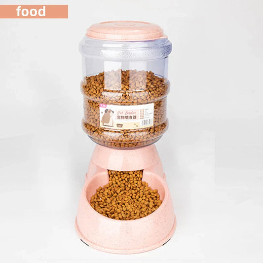 Large Capacity Pet Feeder Bowl – Automatic Water & Food Dispenser