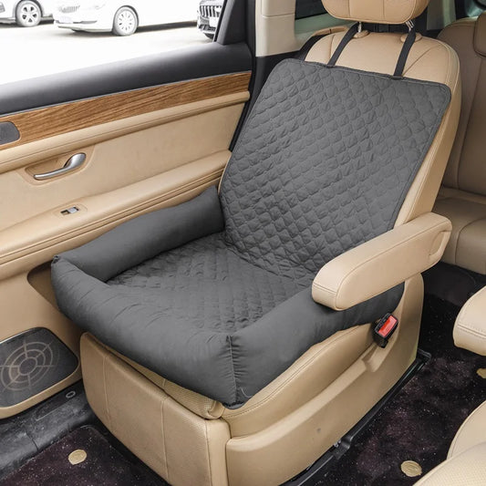 Waterproof Dog Car Seat Nest – Travel Bed for Small & Medium Pets