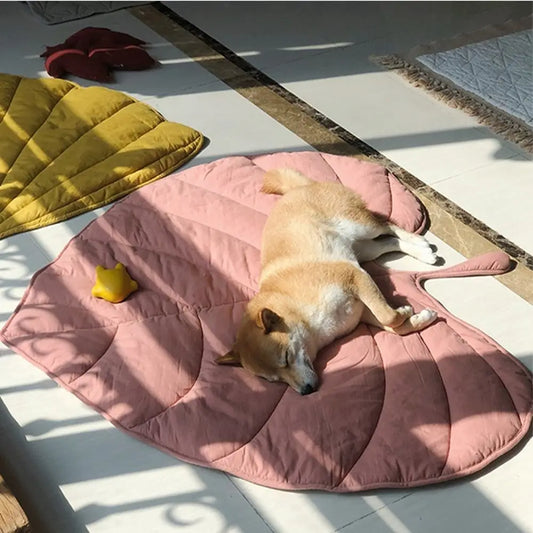 Dog Cooling Leaf Mat Breathable Summer Pad