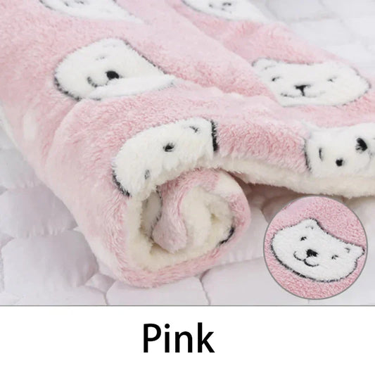 Flannel Pet Sleeping Mat – Soft Cushion Bed for Dogs & Cats