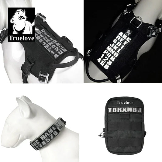 Truelove Personalized Hook Patch – Reflective Patch for Pet Harness & Gear