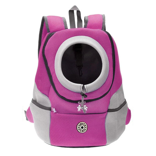 BreezyCarry Double Shoulder Pet Backpack – Portable Outdoor Dog Carrier