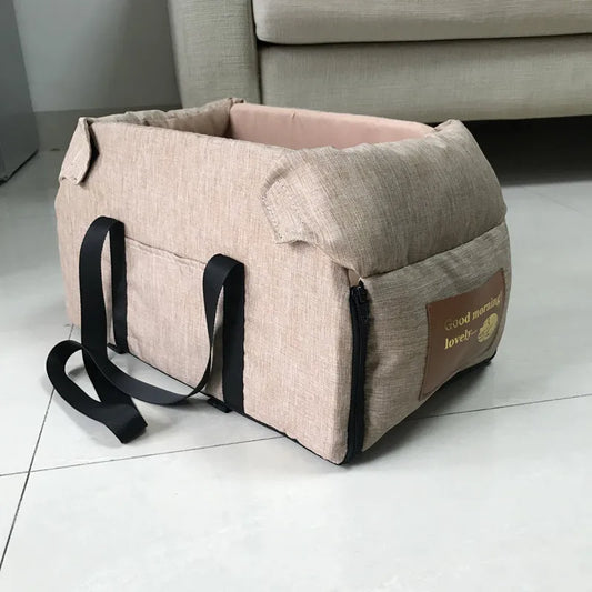 Dog Car Seat Bed – Portable Safety Carrier for Small Dogs & Cats