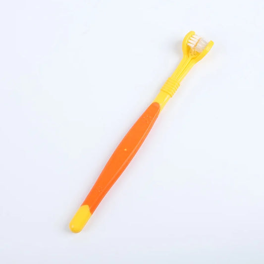 Pet Toothbrush Kit – 3-Head & Finger Brush Set for Dogs and Cats