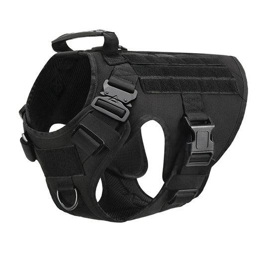 Tactical Military Dog Vest & Leash Set – Training Harness for All Breeds