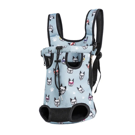 Camouflage Outdoor Dog Backpack – Breathable Travel Carrier for Puppies